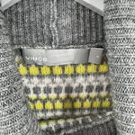 Vince ‎ Green Gray Fair Isle Striped Wool Cashmere Turtleneck Sweater Size Small Photo 8