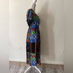 Jasmine VINTAGE  Petite by KVM 100% Rayon Tribal Print Dress Size Small Petite Photo 2