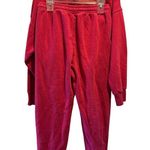 Bo + Tee UK brand hot pink cropped sweatshirt matching sweatpants thick set Photo 1