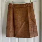 BCBGeneration BCBG Brown Leather Skirt Photo 2