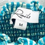 Rails Rumi Augusta Mini Check Smocked Bodice Ruffle Hem Dress Size Medium Photo 2