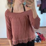 Rue 21 Pink Off The Shoulder Shirt  Photo 0