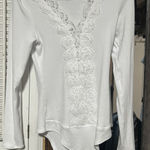 Pink Magnolia Boutique Magnolia Pink Boutique White long sleeve bodysuit Photo 0