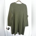 Time & Tru  Cotton Pockets Olive Green Duster Long Sleeve Open Cardigan Sz XXL Photo 5