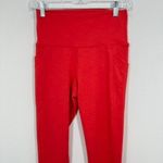 prAna Becksa 7/8 Legging Carmine Red Heather Womens Size M High Rise Pockets NWT Photo 2