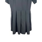 FRNCH Black Short Sleeve Collared Wednesday Adams Puffy Wide Leg Romper M Photo 4