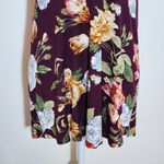 PaperMoon Burgundy Floral Tank Top NWT Size Medium Burgundy Floral Top Photo 3