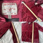 True Religion Velour Track Suit Womens Sz XL Burgundy Zip Up Retro Streetwear Photo 15