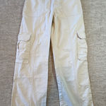 Abercrombie & Fitch Y2K Beige Cotton Womens Cargo Pants Utility Trousers 26x27 Photo 0