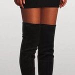 Stuart Weitzman  • Highland Boot over the knee thigh high black suede heeled Photo 1