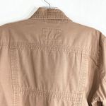 Hurley Medium Jean Jacket Brown Denim Side Zip Cotton Pockets Embroidered 931 Photo 8