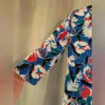 J.Crew Women’s Blue Floral  Bathing Suit Coverup Photo 1