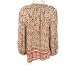 Lucky Brand  Long Sleeve Top Pink Black Tan Medium Photo 1