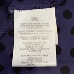 BCBG eneration Long Sleeve Semi Sheer Polka Dot Shirt Purple Women's Size Large Photo 5