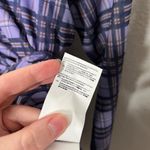 Hugo Boss Nasusi Womens Purple Stretch Mesh Plaid Long Sleeve Midi Dress XL Photo 11