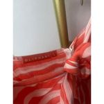 Oliphant Tie Front Striped Midi Dress Sz. L Orange Size L Photo 3