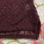 Aeropostale  medium long sleeve pullover knit sweater maroon sheer lightweight Photo 3