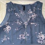Maurice's Floral Tank Top - Blue and White Photo 1