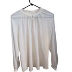 Elizabeth and James  Cream Secretary Blouse Peasant sleeve professional Fall Photo 1