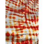 Sai Sankoh Riviera Shirt Dress Flowy Oversized Fit Orange White XL Long Sleeve Photo 5