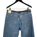 ZARA  90's Straight High Rise Jeans Light Wash Blue Women's‎ Size 12 / EUR 44 NWT Photo 6