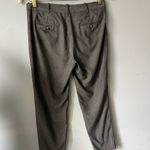 ZARA  charcoal gray mid rise stretch 5 pocket trousers cuffed leg pants Small Photo 2