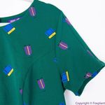 Unique Vintage Gwynnie Bee Luggage Print Emerald Dress, 0X Photo 7