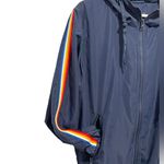 Zyia  Navy Rainbow Bomber Windbreaker Jacket M Photo 6