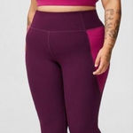 Torrid NWT  Performance Rib Full Length Active Legging Winter Bloom Berry Wine Photo 0
