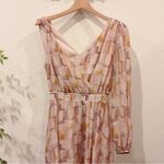 En Saison Winnie One Sleeve Maxi Dress in Sugar Berry Size Small NWT Gold Photo 2