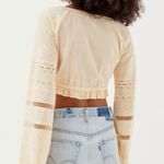 Kimchi Blue  Urban outfitters Scarlet Eyelet Cropped Blouse Photo 1