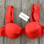 We Wore What Claudia Bikini Top in Poppy Red Orange Photo 0
