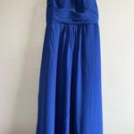 JJ's House [JJ’s House] NWT Royal Blue Halter Lace Detail Dress- US 10 Photo 1