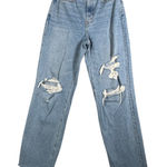 Madewell  Baggy Straight Jeans Women 2 24" High Rise Relaxed Fit Denim Light Wash Photo 0