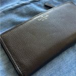 Kate Spade  Black Leather Wallet with Gold Logo Photo 1