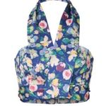 AMUR Womens nelly Bustier Floral Crop Top Halter Top Blue Size XL Photo 12