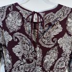 Urban Outfitters UO Ecote Sascha Bell Sleeve Paisley Red Dress Size Small Photo 9