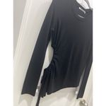 Alexander Wang NWT T  Wool Black Long Sleeve Asymmetrical Sweater W/ Cut Out Sz M Photo 1