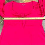 Ava & Viv Pink Pullover Tie Front Long Balloon Sleeves XXL Photo 5