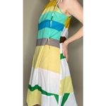 NWOT Echo Colorful Stripe Knee Length Beach Light Dress Size M Photo 4