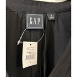 Gap  Blouse Small Black V-Neck Side Slit Long Sleeve Tunic Rayon Adult Womens Photo 4