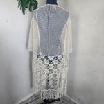 Raj Ivory Mesh Crochet Kimono Size undefined Photo 6