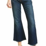 Veronica Beard Sandi Cropped Flare High Rise Jeans in Dark Vintage Wash Size 28 Photo 2