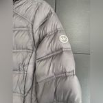 Michael Kors  Silver Packable Down Filled Long Hoodie Jacket Winter Coat Sz L GUC Photo 2
