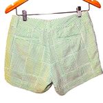 Cape Madras Patchwork Cotton Shorts Green White Size 6 Photo 1