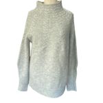 Topshop  Gray Cable Knit Sweater Mock neck pullover size XS Extra Small Photo 1