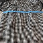 Tommy Bahama Black Gingham Dress Off Shoulder Ruffle Trim Casual Mini Medium Photo 5