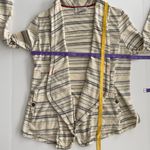 Anthropologie  Striped Lightweight Open Front Sweatshirt Jacket XS Photo 6