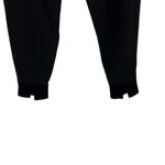 Theory  Double Knit Jersey Slouchy Jogger Pants‎ Split Hem Ankle Black Large Photo 5