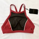 Hurley NWT  Women's Quick Dry Maritime High Neck Surf Crop Top - Cedar - S Photo 4